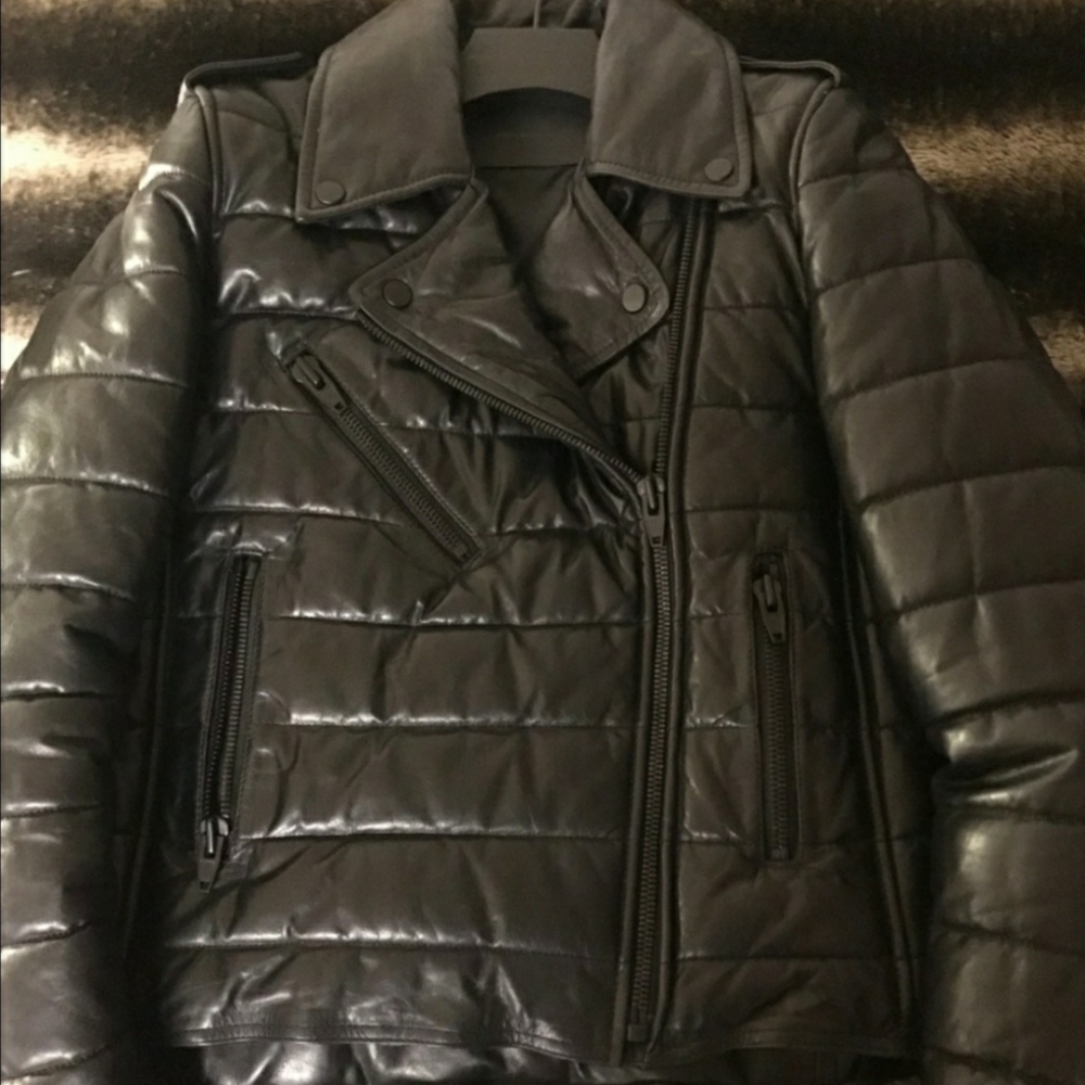 Alexander Wang x H&M Padded Biker Leather Jacket.